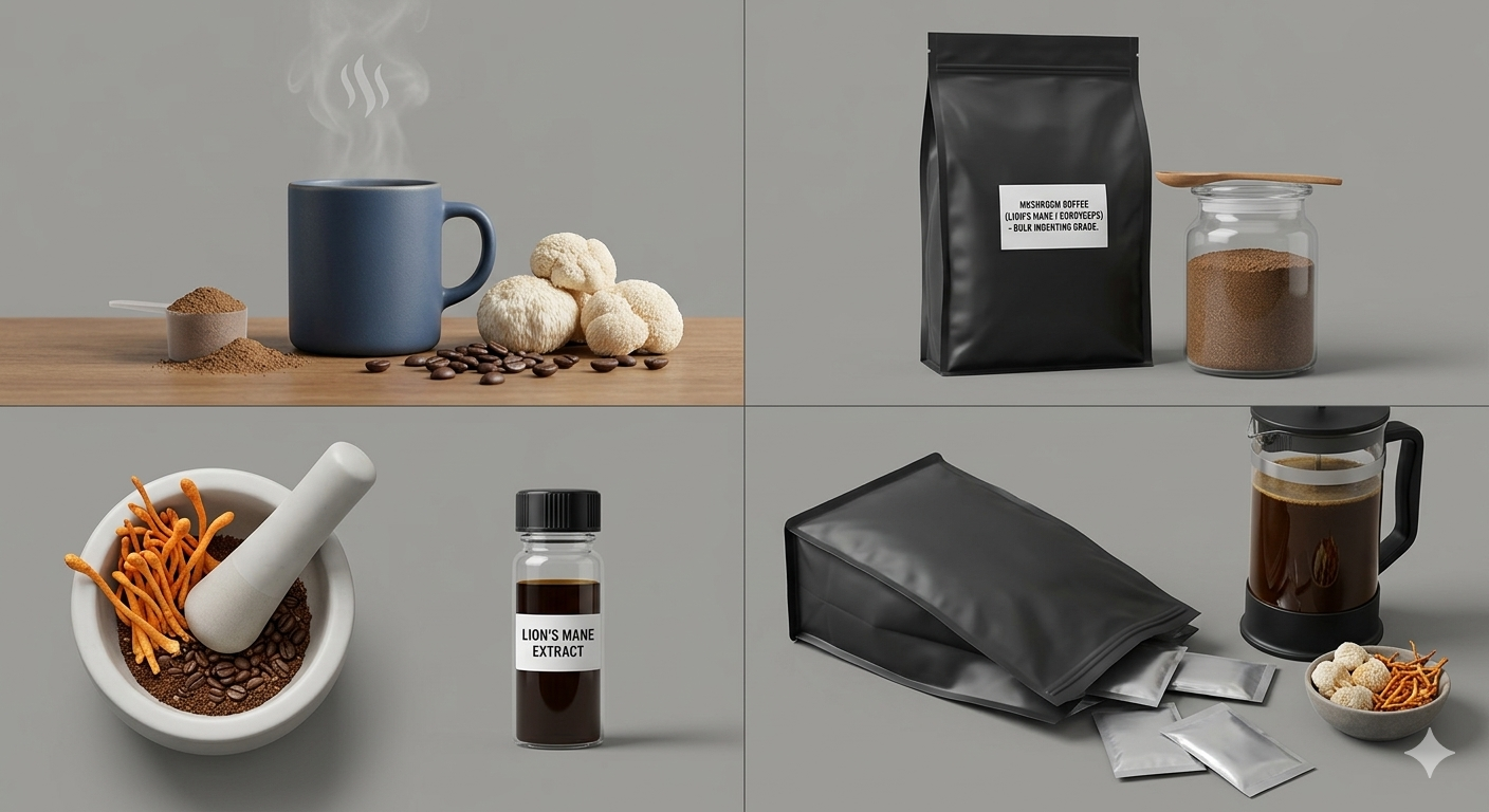 Mushroom Coffee — Lion's Mane & Cordyceps Blend