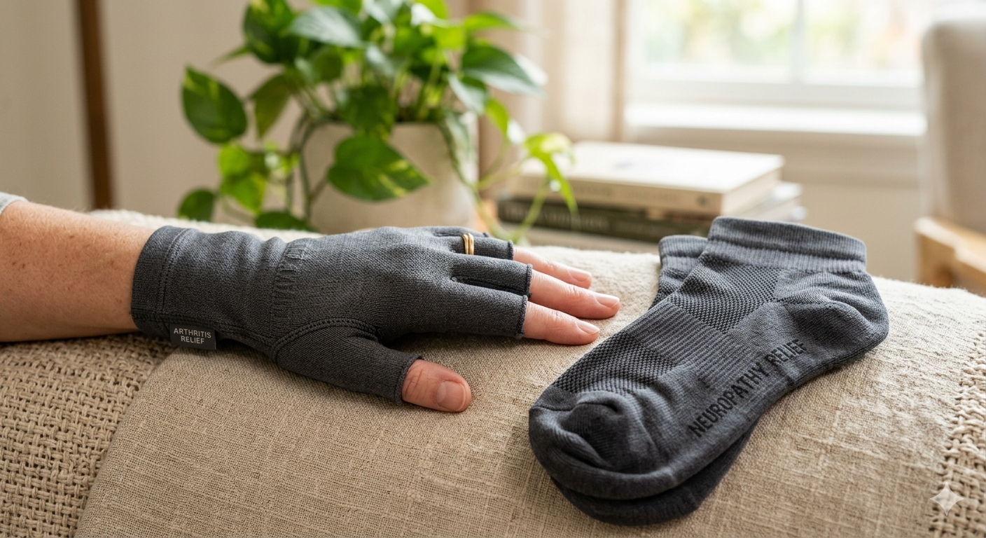 Compression Gloves for Arthritis & Neuropathy Relief Socks
