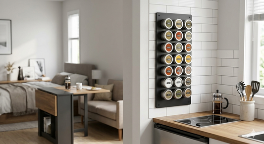Vertical Magnetic Spice Racks for Studio Apartments